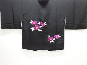 椿模様刺繍絵羽織